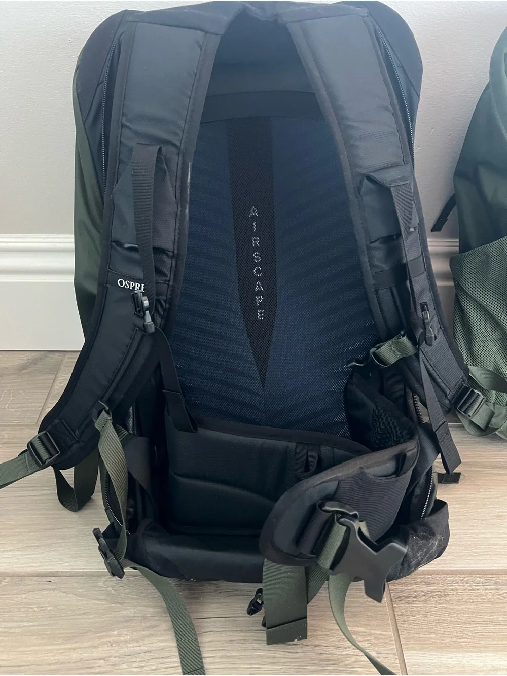 OSPREY Farpoint 55 Travel Backpack with extra backpack - Dark Olive Gree